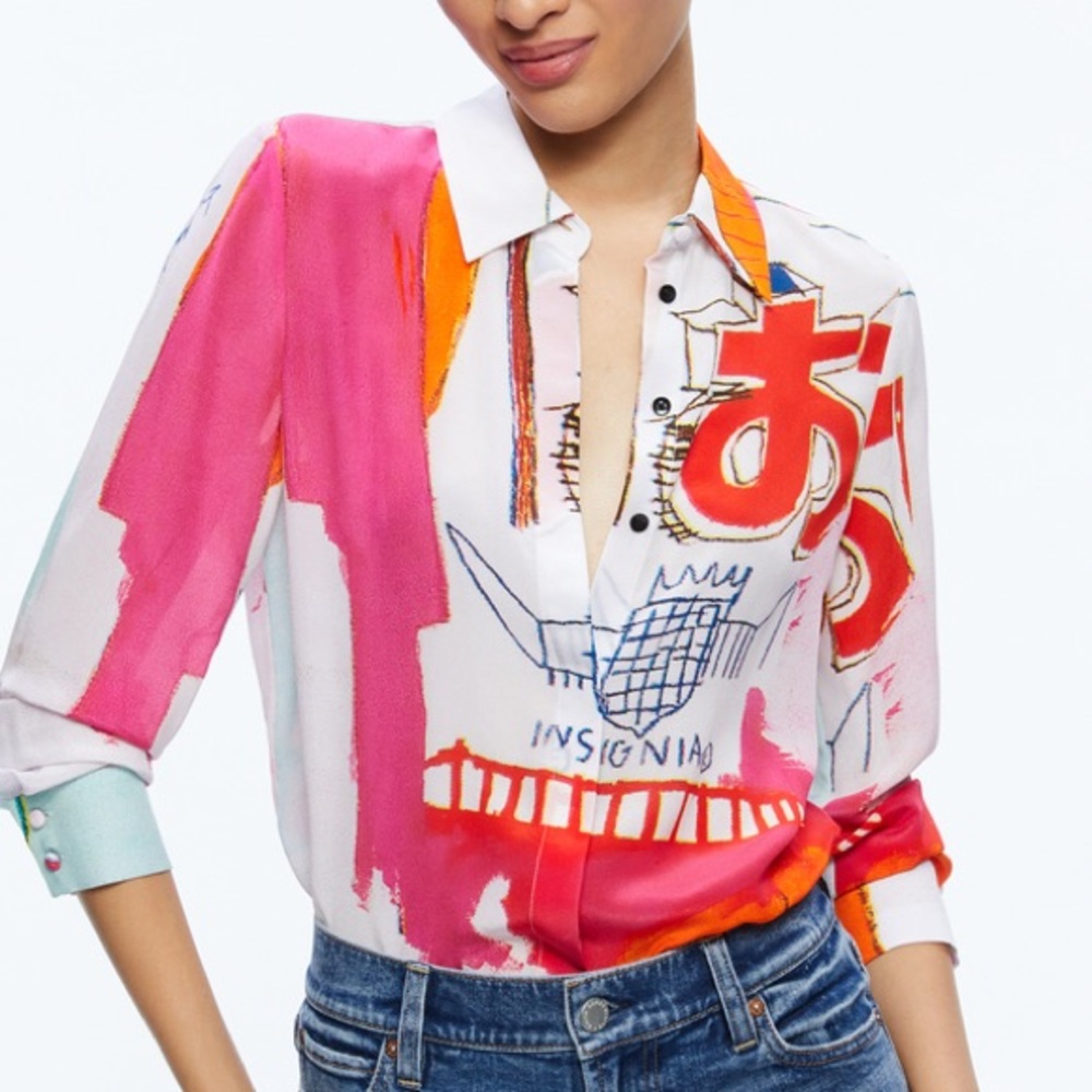Alice + Olivia x Basquiat Willa Top NWOT
